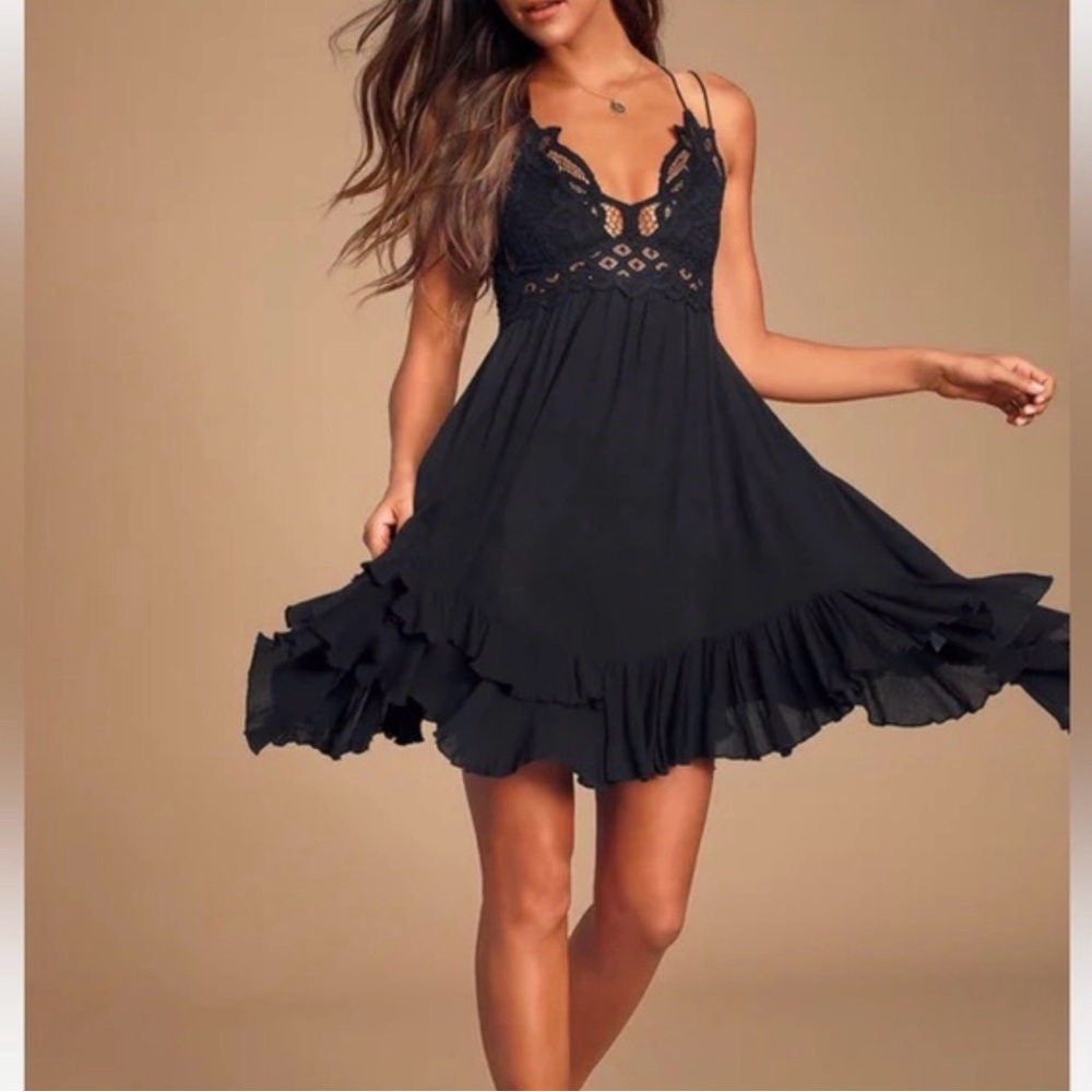 Forever 21 Black Lace Mini Dress